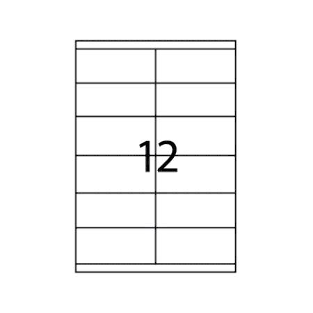 Etichete autoadezive Apli, A4, 105 x 48 mm, 1200 bucati, 100 coli/top
