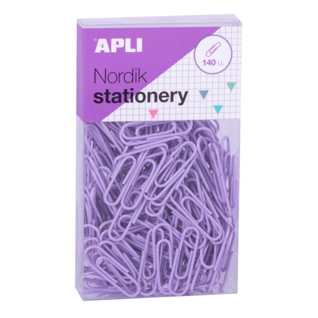 Set agrafe Apli, 28 mm, 140 bucati/set, diverse culori