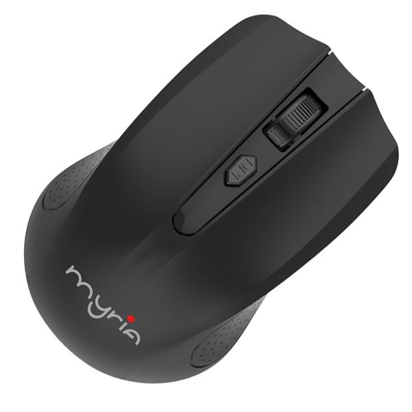 Mouse Wireless MYRIA MY8507, 1600 dpi, negru