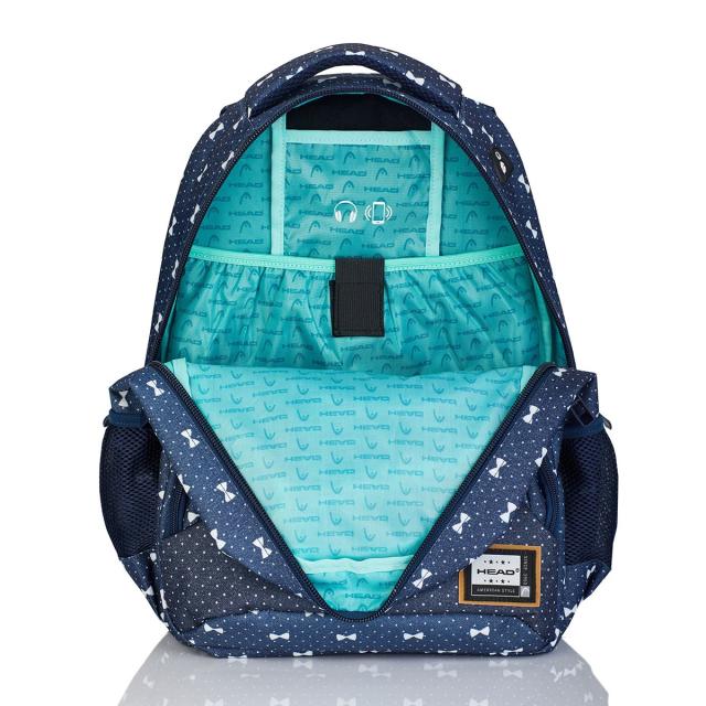 Ghiozdan Head HD-337, 4 compartimente, 2 buzunare exterioare