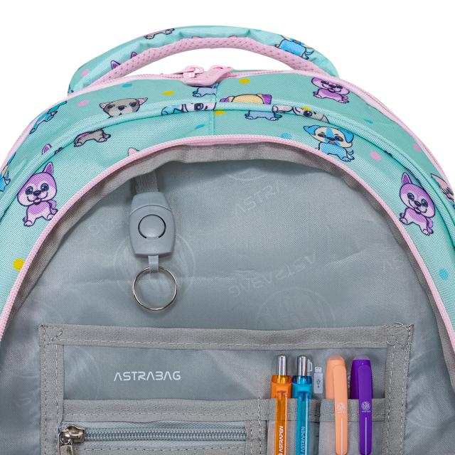 Ghiozdan Astra AB300, 3 compartimente, 42x30x19 cm, anima