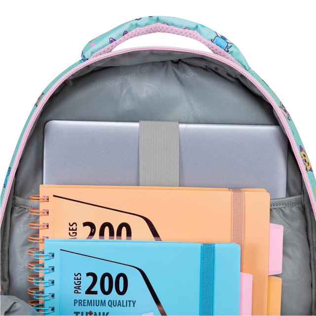 Ghiozdan Astra AB300, 3 compartimente, 42x30x19 cm, anima