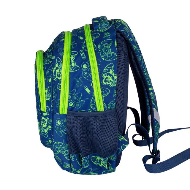 Ghiozdan Astra AB330, 3 compartimente, colectia Gamer