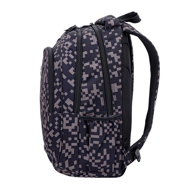 Ghiozdan Astra Head, 3 compartimente, design gri