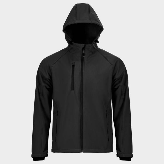 Jacheta softshell neagra STENSO, marimea XL