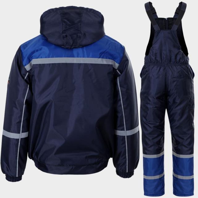 Costum vatuit STENSO COLLINS, bleumarin, jacheta si pantalon pieptar