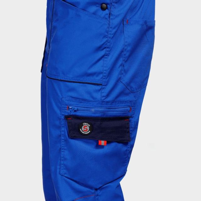 Pantaloni pieptar PRISMA LIGHT STRETCH ROYAL BLUE/NAVY STENSO, marimea 44