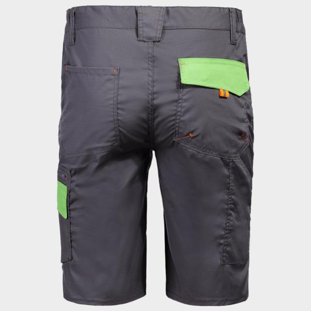 Pantaloni scurti de lucru, STENSO, PRISMA LIGHT STRETCH, gri/verde, marimea M