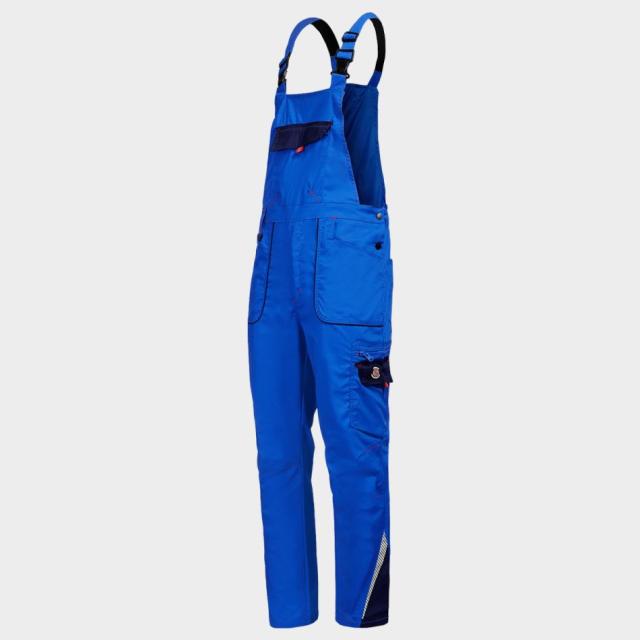Pantaloni pieptar, STENSO, PRISMA LIGHT STRETCH, royal blue/navy, marimea 54