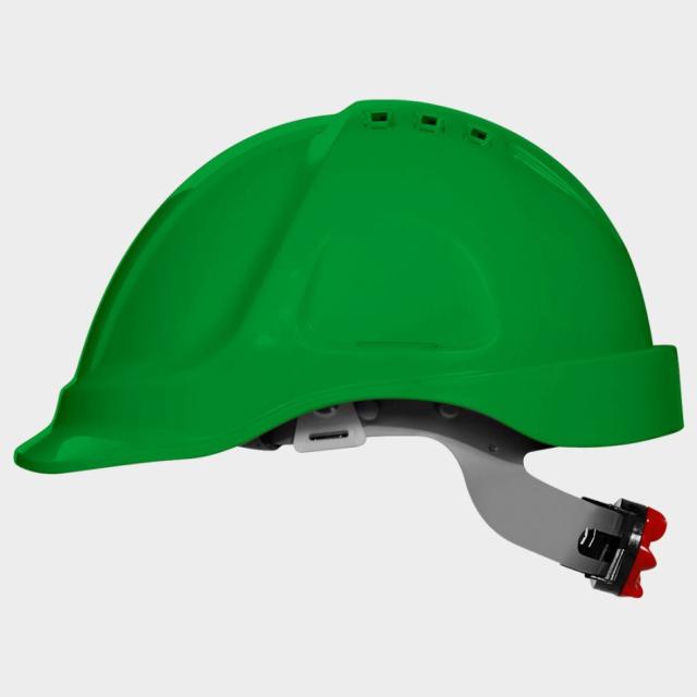 Casca de protectie ventilata STENSO, verde, cu rotita de fixar