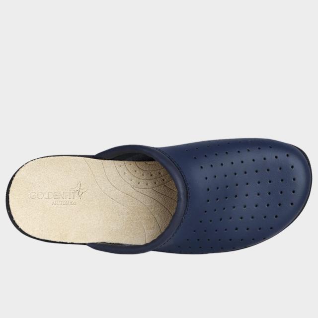 Saboti de dama bleumarin din piele GOLDENFIT, GF LADY NAVY, marimea 38