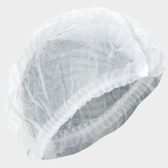 Capeline, STENSO, polipropilena, alb, marime universala, set 100 buc