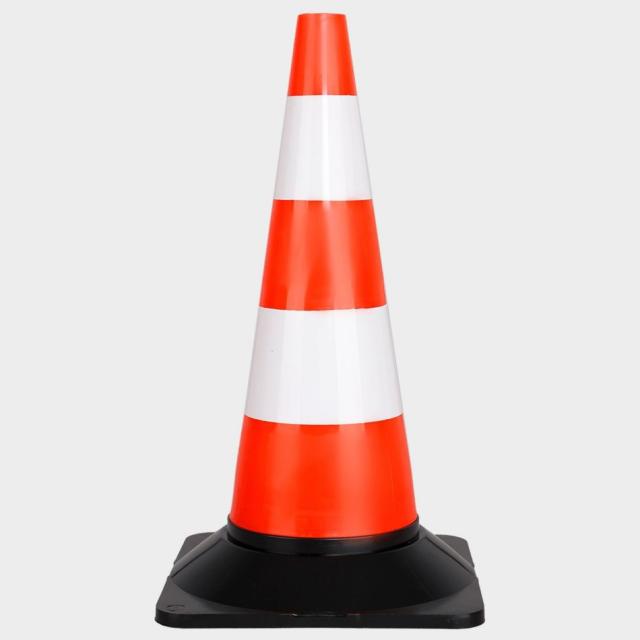 Con rutier de semnalizare STENSO, CONE2, 50 cm, cu baza neagra