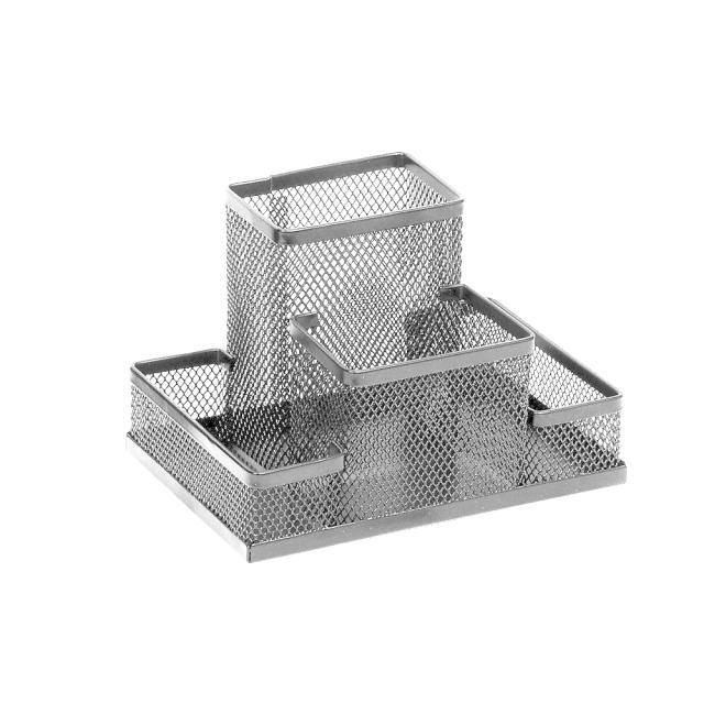 Suport accesorii de birou mesh, negru