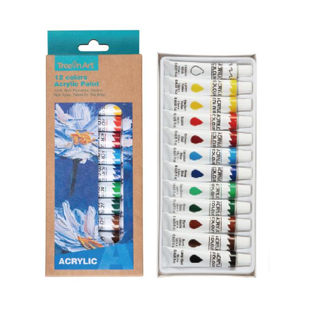 Set Memoris-Precious, tempera acrilica, 12 culori, 12 ml