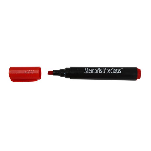 Marker permanent Memoris-Precious, varf tesit, 2-7 mm, rosu