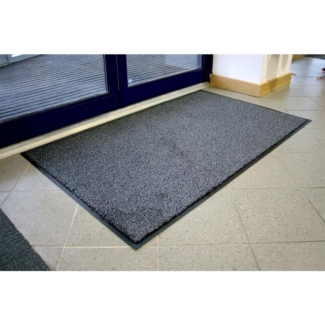 Covor intrare COBAwash negru/gri, 0.6 x 0.85 m