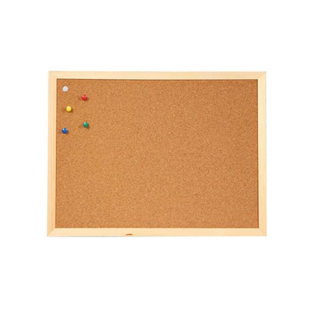 Tabla din pluta cu rama din lemn, 30x40 cm