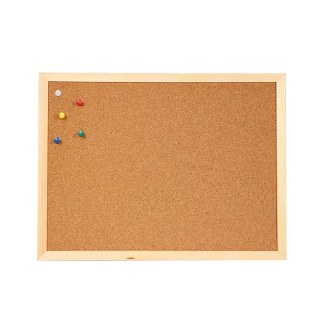 Tabla din pluta cu rama din lemn, 40x60 cm