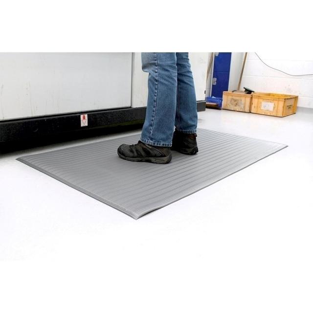 Covor ergonomic Orthomat Ribbed, gri 0.6 x 0.9 m
