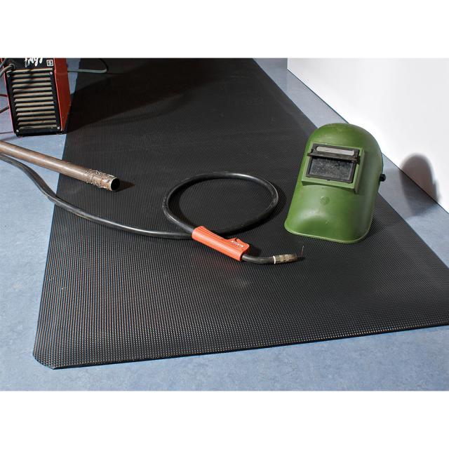 Covor ergonomic pentru sudura Coba Diamond Tread 0.9 x 1.5 m, anti-oboseala, cu banda de rulare