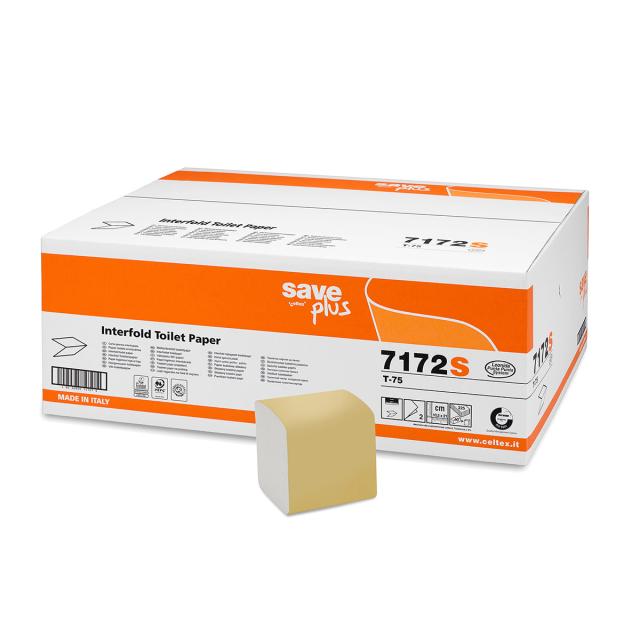 Hartie igienica Prime, 2 straturi, alba, 10x21 cm, 225 portii/pachet, 40 pachete/cutie