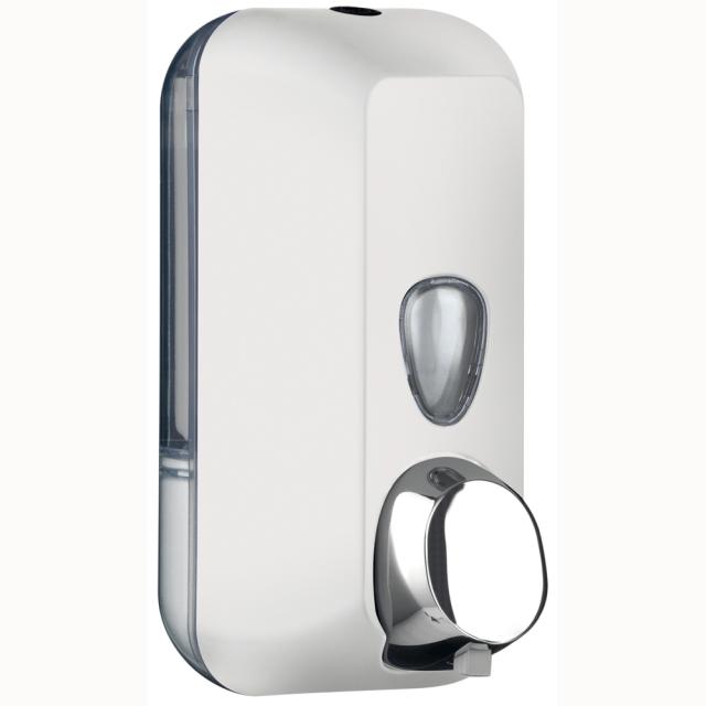 Dispenser plastic Clivia, culoare alba, pentru sapun spuma 550 ml