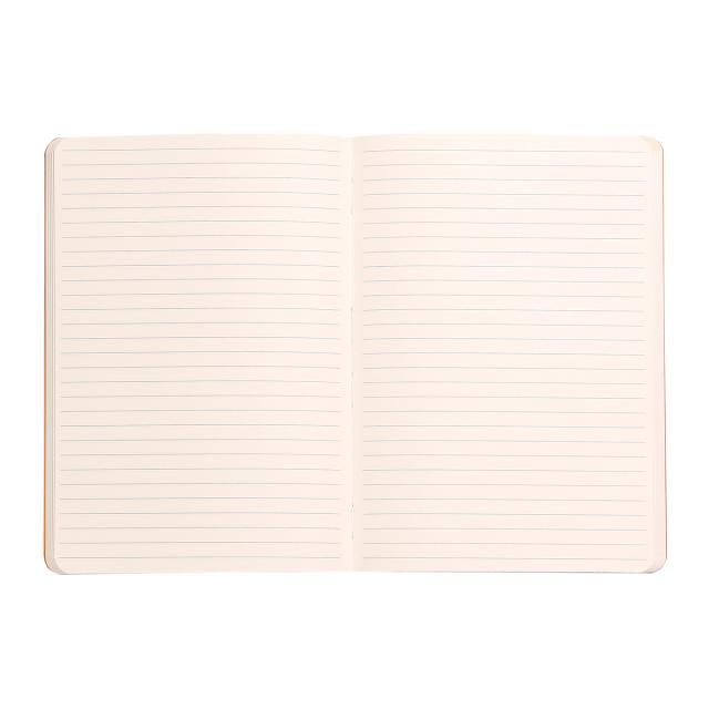 Notebook A5 Rhodiarama, 80 file, ivory, dictando, maro