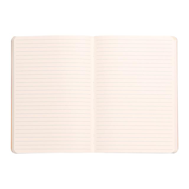 Notebook A5 Rhodiarama, 80 file, ivory, dictando, mov