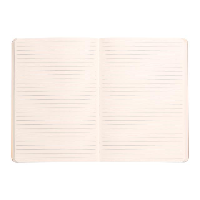 Notebook A5 Rhodiarama, 80 file, ivory, dictando, portocaliu