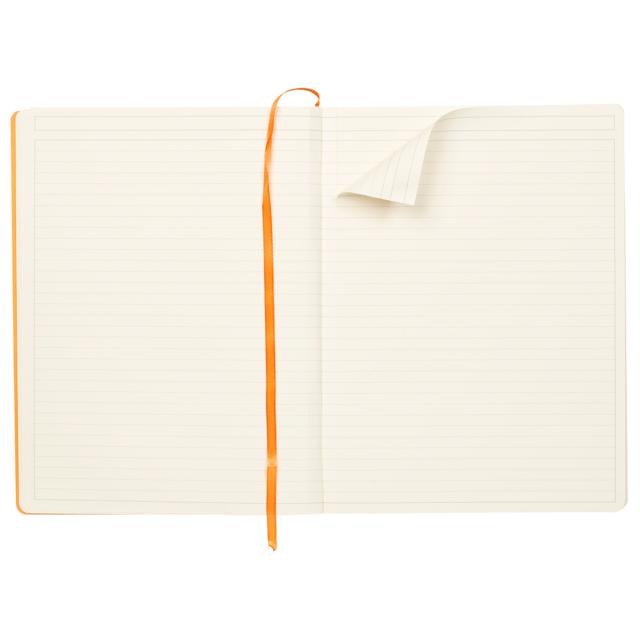 Notebook  A4+ Rhodiarama, 80 file, ivory dictando, albastru