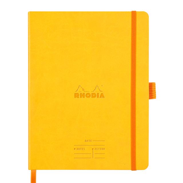 Meeting Book A5+ Rhodiarama, 80 file, galben