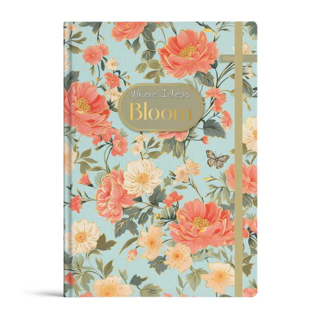 Notes Ilijanum, A6, 96 file, liniatura punctata, vista bloom