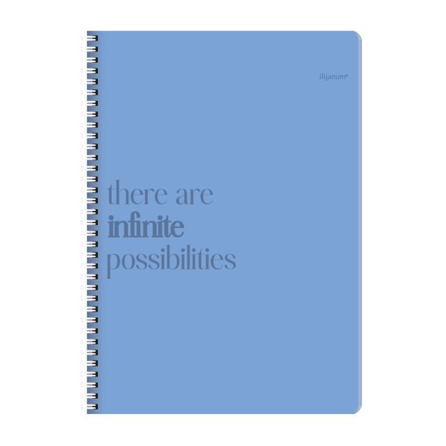 Notes Ilijanum, A6, cu spira, 80 file, 70 g/mp, matematica