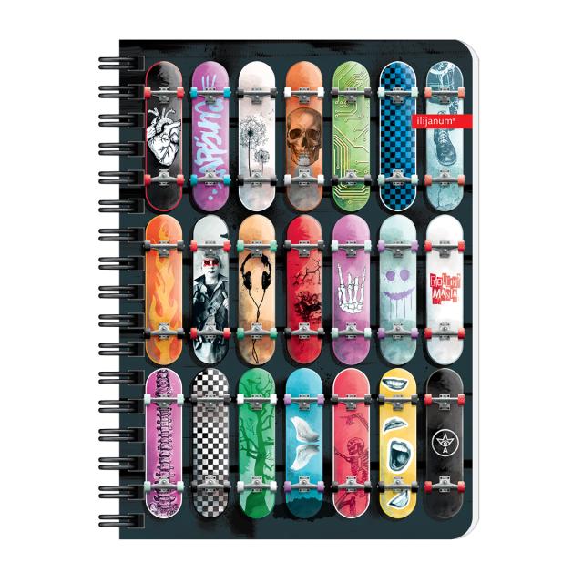 Notes Ilijanum, A6, cu spira, 60 file, 70 g/mp, dictando, urban