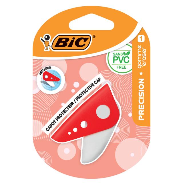 Radiera Bic Precision, diverse culori, blister
