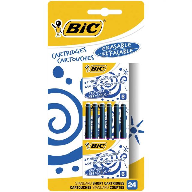 Blister 24 rezerve stilou BIC, albastre