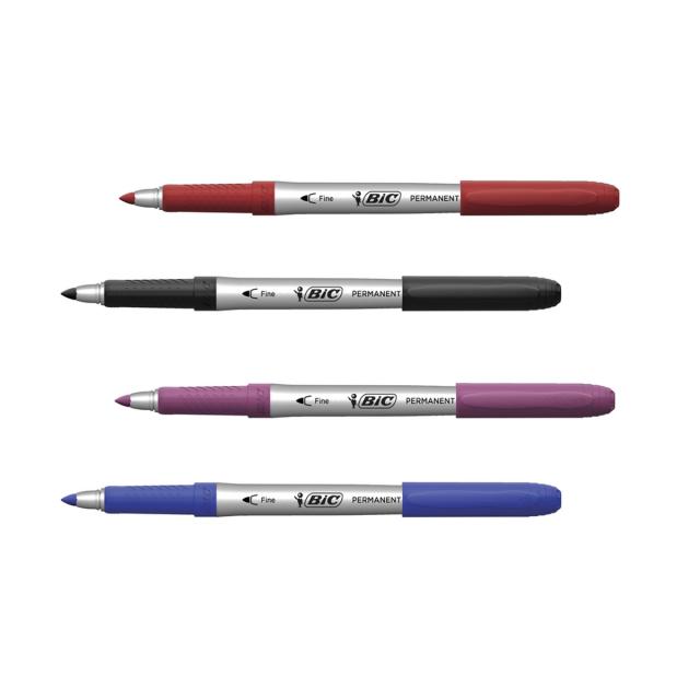 Set 5 markere permanente BIC, Intense Colors