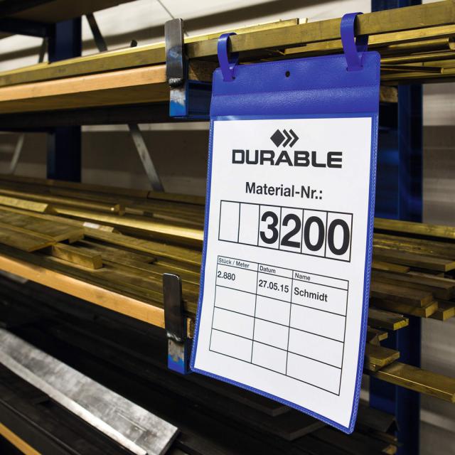 Buzunar logistic cu doua agatatori, A4, vertical, 50 bucati/set