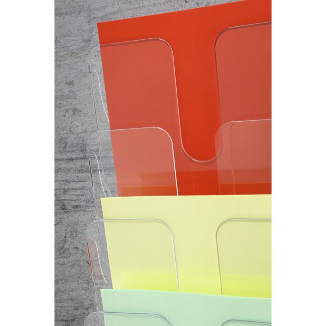 Set 6 tavite verticale FLEXIPLUS, format A4, transparent