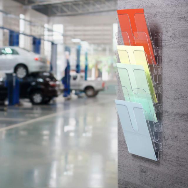 Set 6 tavite verticale FLEXIPLUS, format A4, transparent