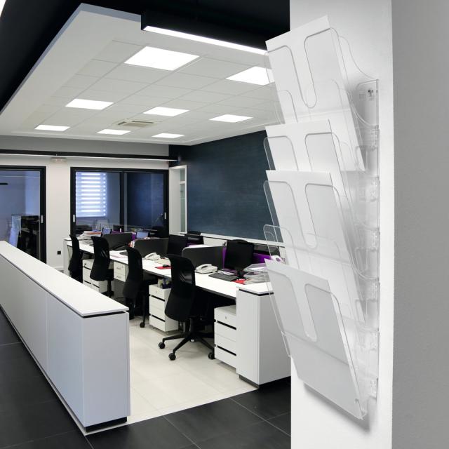 Set 6 tavite verticale FLEXIPLUS, format A4, transparent