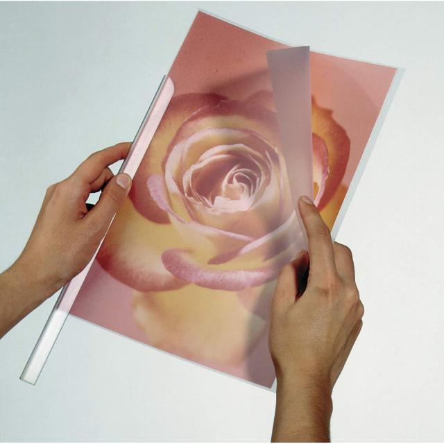 Sine de prindere Durable, pentru documente, capacitate 30 coli, albastru, 100 bucati/cutie