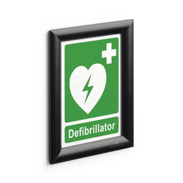 Rama prezentare click Durable, A5, negru