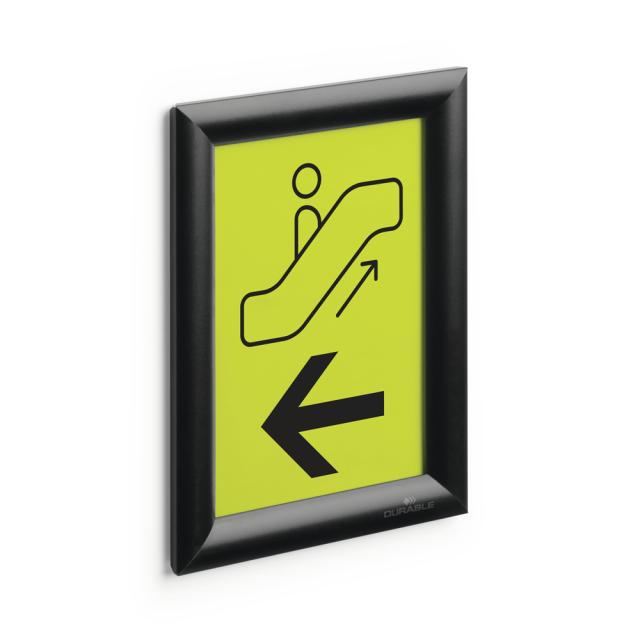 Rama prezentare click Durable, A5, negru