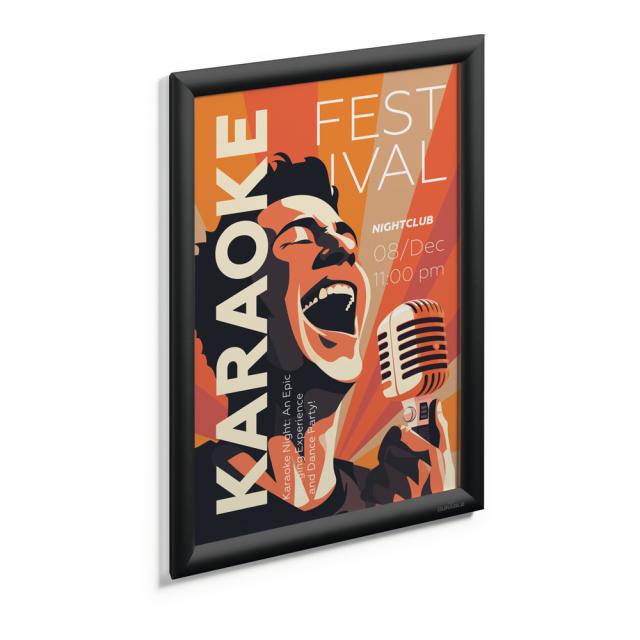 Rama prezentare click Durable, A3, negru