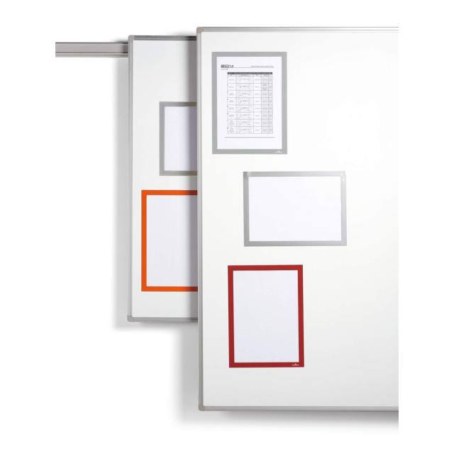 Rama magnetica Durable Duraframe, A4, argintiu, 5 bucati/set