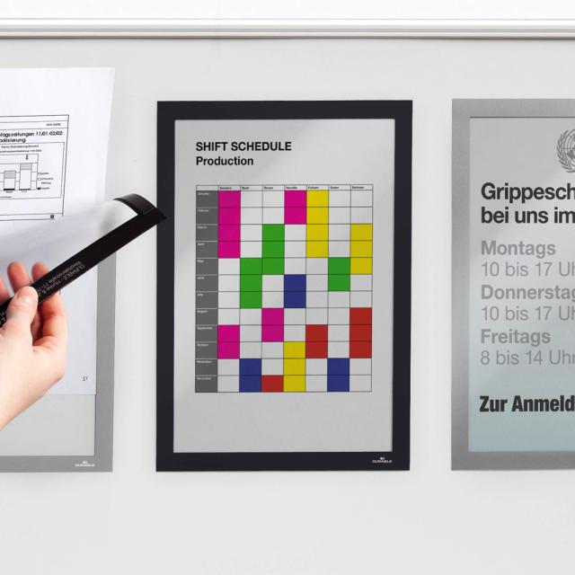 Rama magnetica Durable Duraframe, A4, argintiu, 5 bucati/set