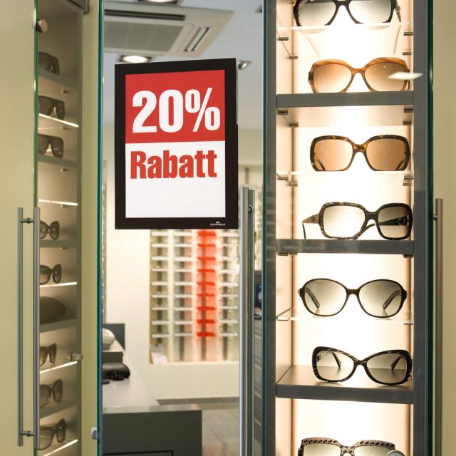 Magnetic Duraframe Durable A5 negru, 2 bucati/set