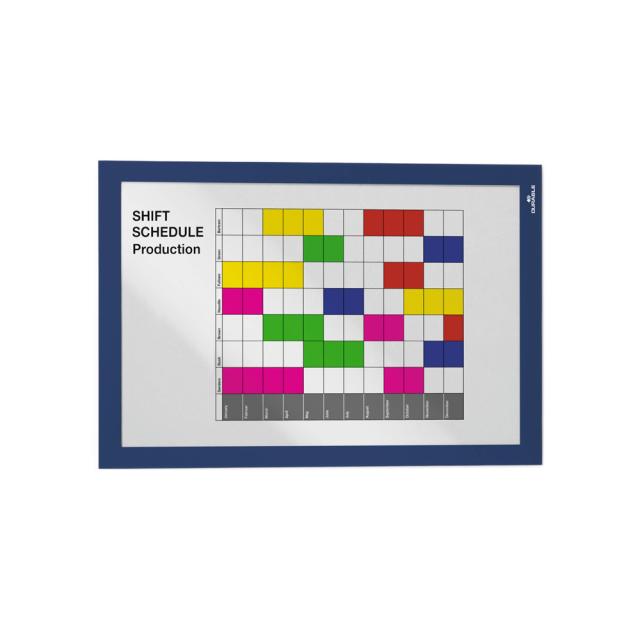 Display magnetic Durable Duraframe, A4, albastru, 2 bucati/set